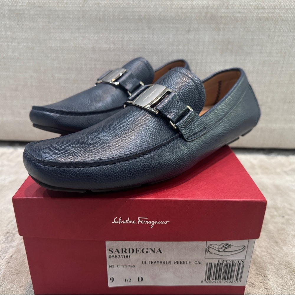 Brand New! Never Been Worn! Salvatore Ferragamo Sardegna Ultramarine Loafers
